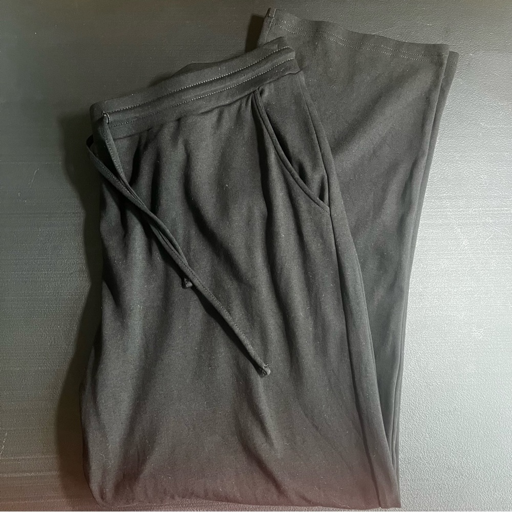 Weintee
Womens
Plus Size
Black
Cotton
Knit 
Pants w pockets
Size XXL-plus